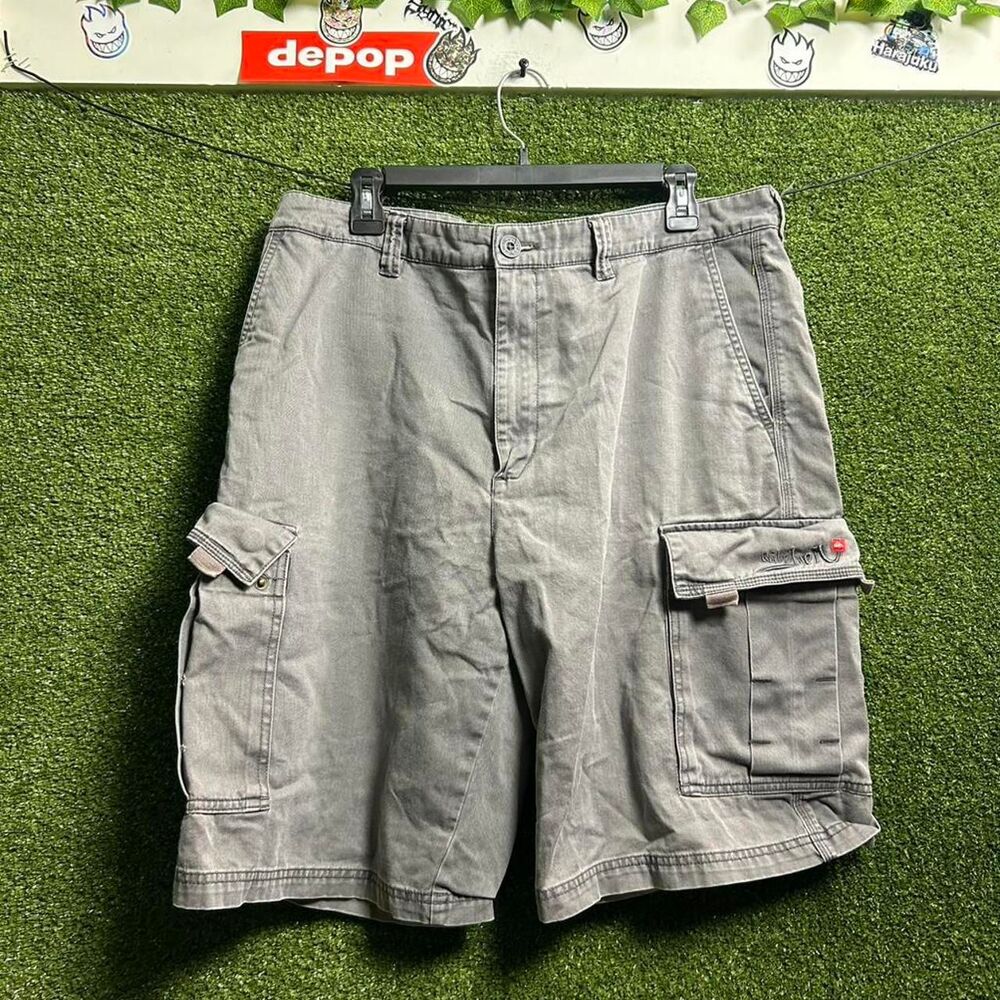 Quiksilver Men's Grey and Khaki Shorts